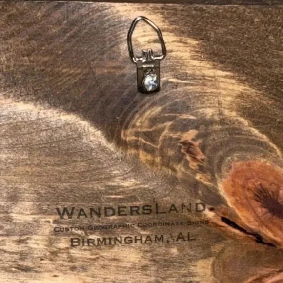 Franklin Tennessee Wooden City Home Plaque Picture Geographic Coordinate Sign - Picture 3 of 5